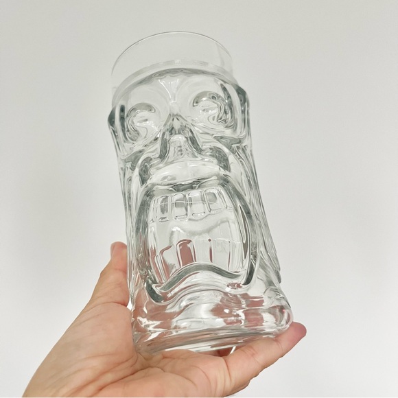 Anchor Hocking Vintage Glass Tiki Mug Hawaiian Retro No Chips Cracks Collectible - Picture 2 of 8